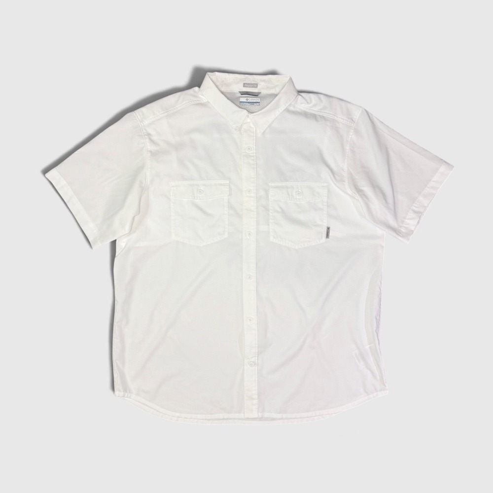 Columbia Short Sleeve Vented Lightweight Fishing Shirt - Men's - XL - White